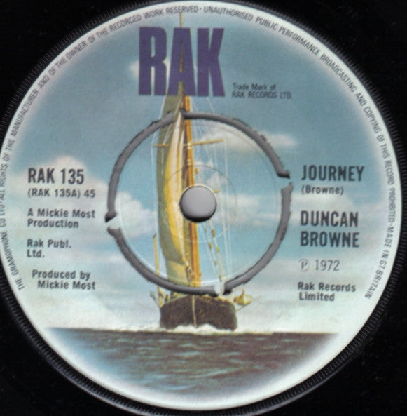 Duncan Browne : Journey (7", Single)