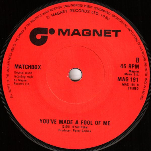 Matchbox (3) : When You Ask About Love (7", Single, Sol)
