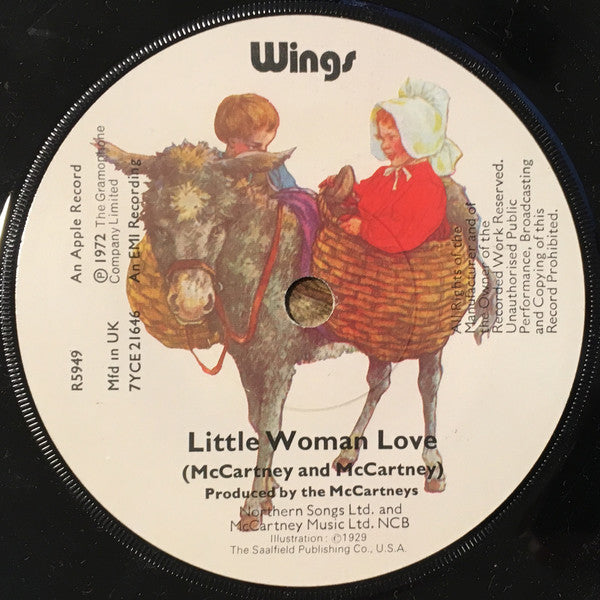 Wings (2) : Mary Had A Little Lamb (7", Single, Sol)