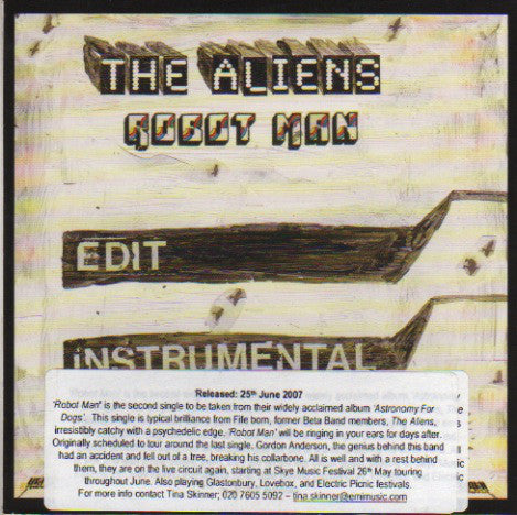 The Aliens (2) : Robot Man (CD, Single, Promo)