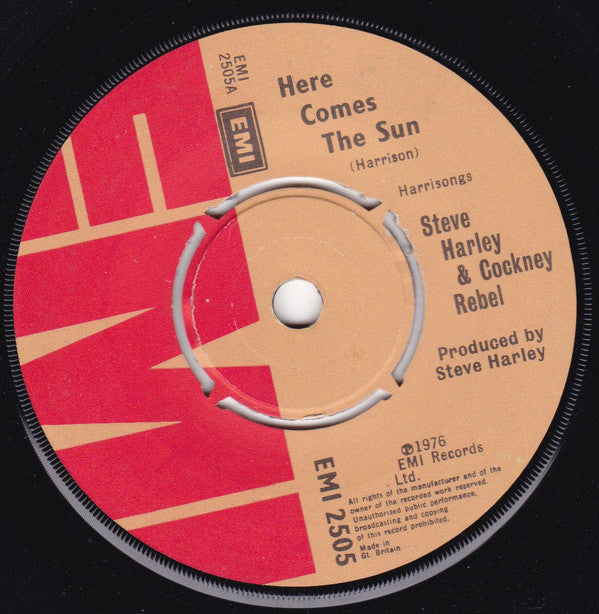 Steve Harley & Cockney Rebel : Here Comes The Sun  (7", Single)