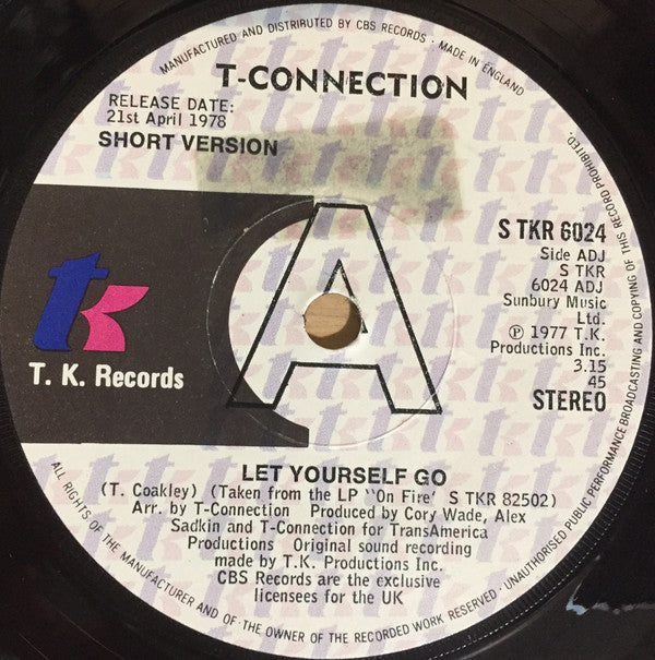 T-Connection : Let Yourself Go (7", Promo)