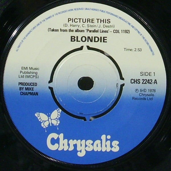 Blondie : Picture This (7", Single, Kno)