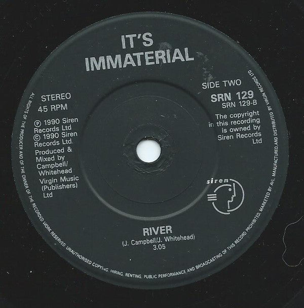 It's Immaterial : Heaven Knows (7")