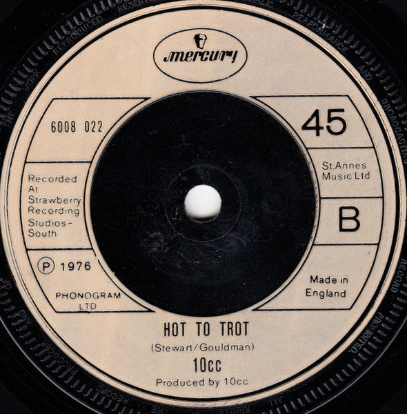 10cc : The Things We Do For Love (7", Single)