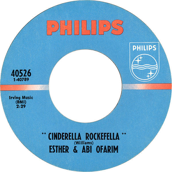 Esther & Abi Ofarim : "Cinderella Rockefella" / Your Heart Is Free Just Like The Wind (7", Single)