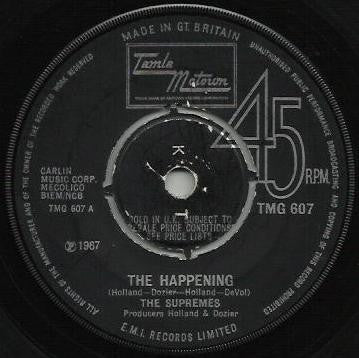 The Supremes : The Happening (7", Single, Pus)