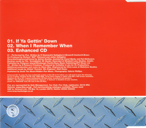 Five : If Ya Gettin' Down (CD, Single, Enh)