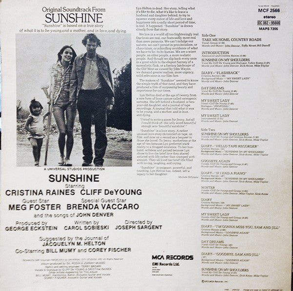 Various : Original Film Soundtrack From Sunshine (LP, Album)