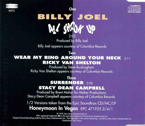 Billy Joel : All Shook Up (CD, Single)