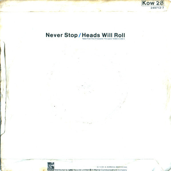 Echo & The Bunnymen : Never Stop (7", Single)