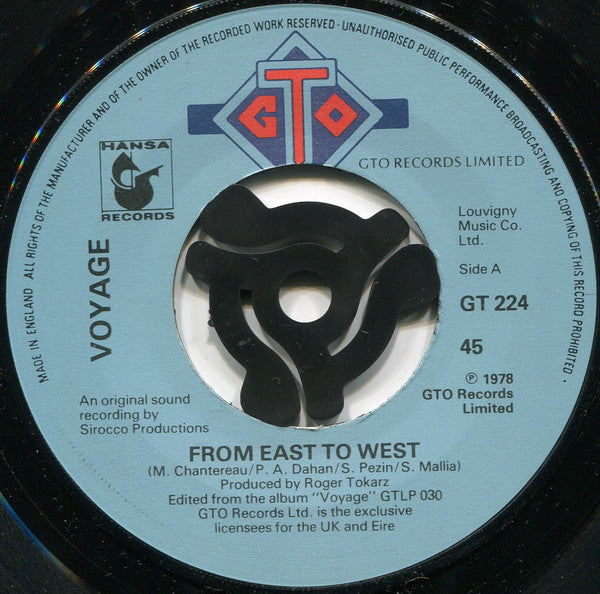 Voyage : From East To West / Scots Machine (7", Single)