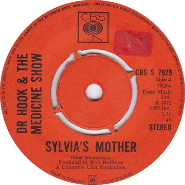 Dr. Hook & The Medicine Show : Sylvia's Mother (7", Single, Pus)