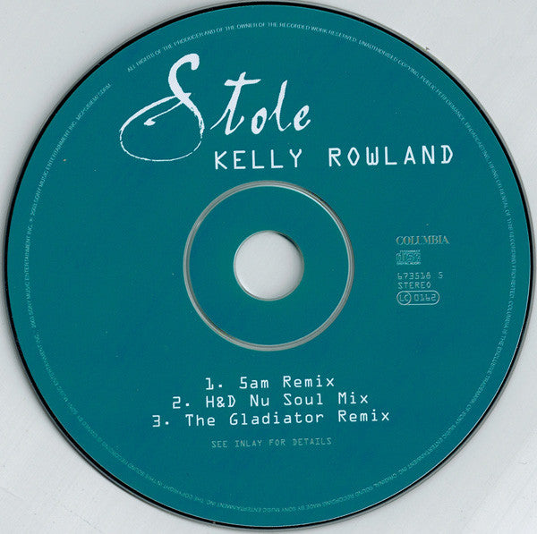 Kelly Rowland : Stole (The Club Remixes) (CD, Single)