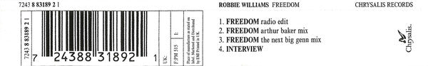 Robbie Williams : Freedom (CD, Single)