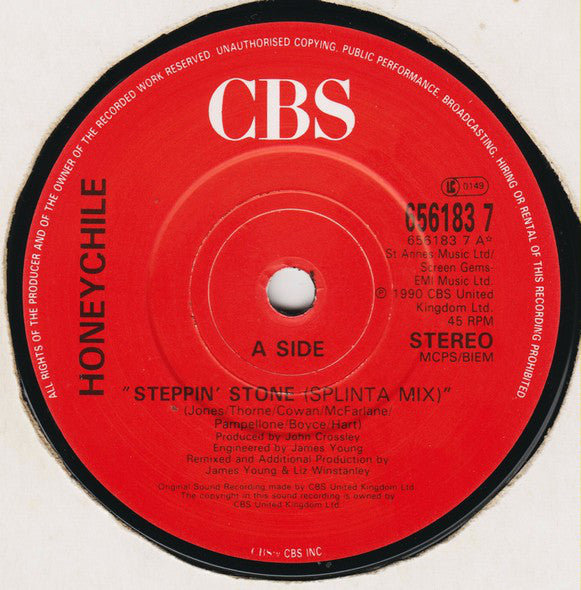Honey Chile : Steppin' Stone (7", Single)
