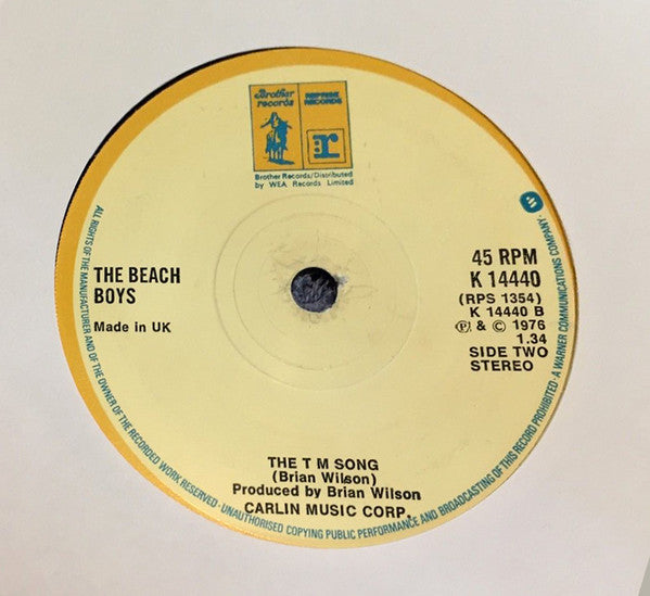 The Beach Boys : Rock And Roll Music (7", Single, Sol)