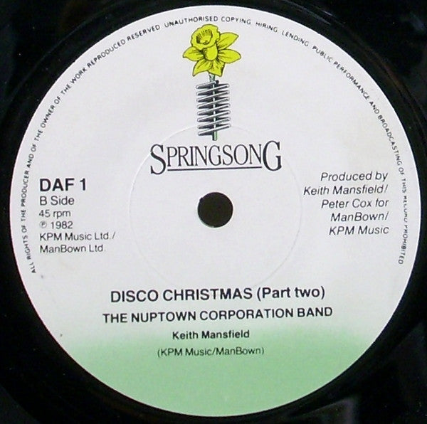 The Nuptown Corporation Band : Disco Christmas (7")