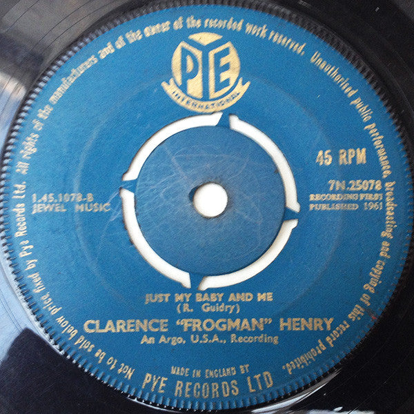 Clarence "Frogman" Henry : But I Do (7", Single)