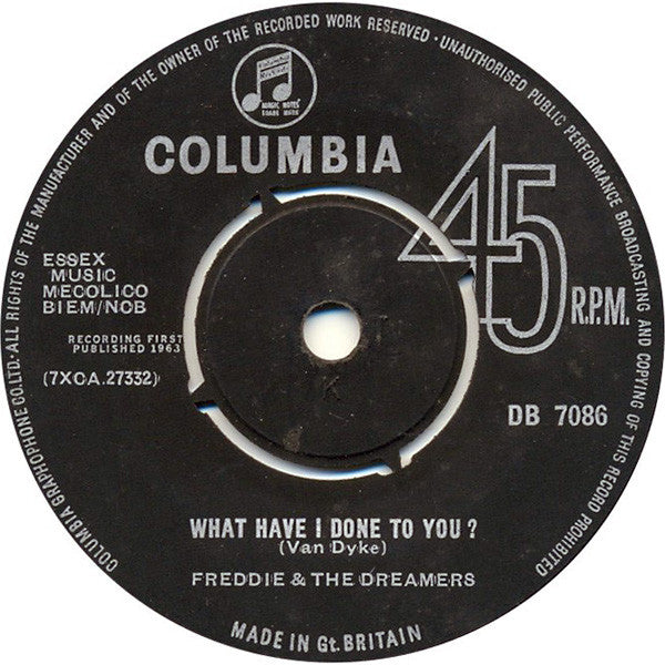 Freddie & The Dreamers : I'm Tellin' You Now (7", Single)