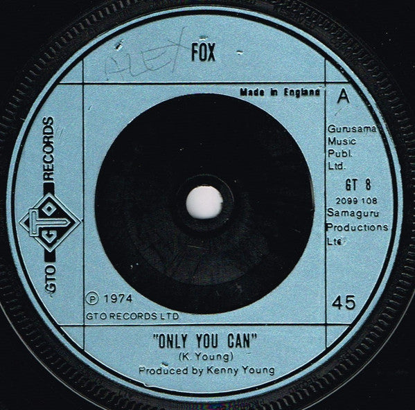 Fox (3) : Only You Can (7", Single)