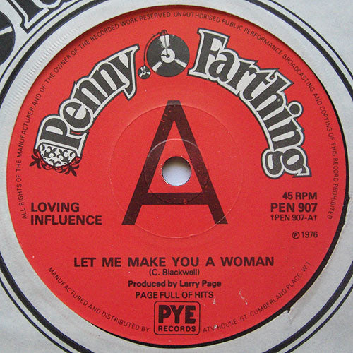 Loving Influence : Let Me Make You A Woman  (7", Promo)