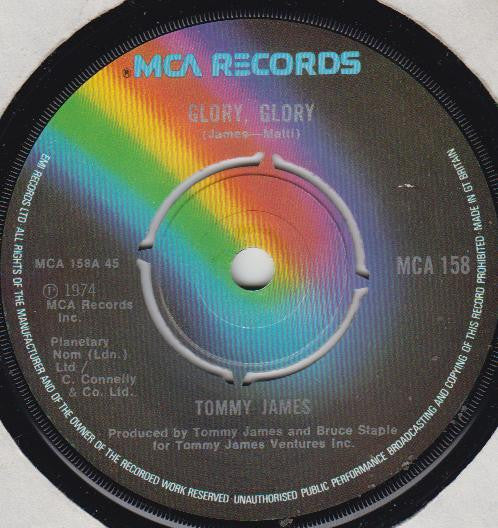 Tommy James : Glory, Glory / Comin' Down (7")