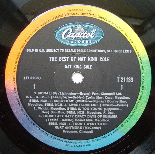 Nat King Cole : The Best Of Nat King Cole (LP, Comp, Mono)