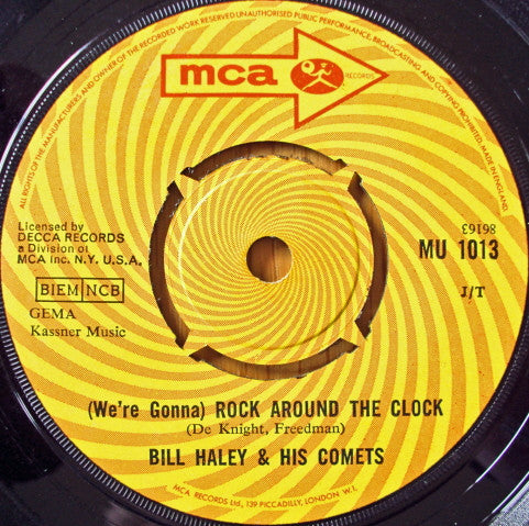 Bill Haley And His Comets : (We're Gonna) Rock Around The Clock (7", Single)