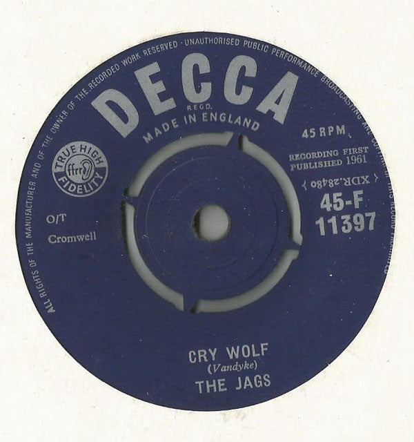 The Jags (3) : The Hunch / Cry Wolf (7")