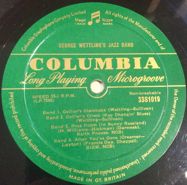 George Wettling's Jazz Band : George Wettling's Jazz Band (10")