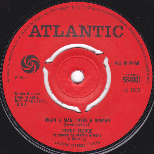 Percy Sledge : When A Man Loves A Woman (7", Single, 3-P)