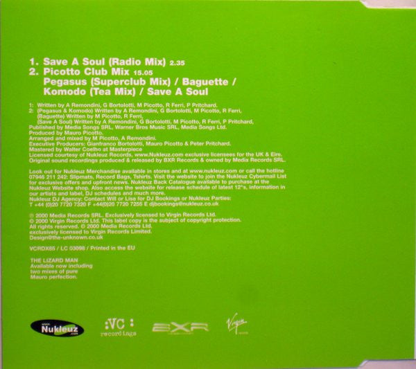 Mauro Picotto : Komodo (Save A Soul) (CD, Single, P/Mixed)