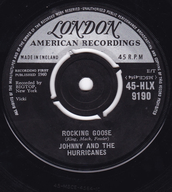 Johnny And The Hurricanes : Rocking Goose (7", Single)
