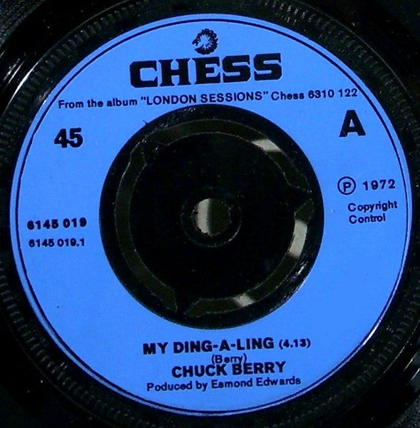 Chuck Berry : My Ding-A-Ling (7", Blu)