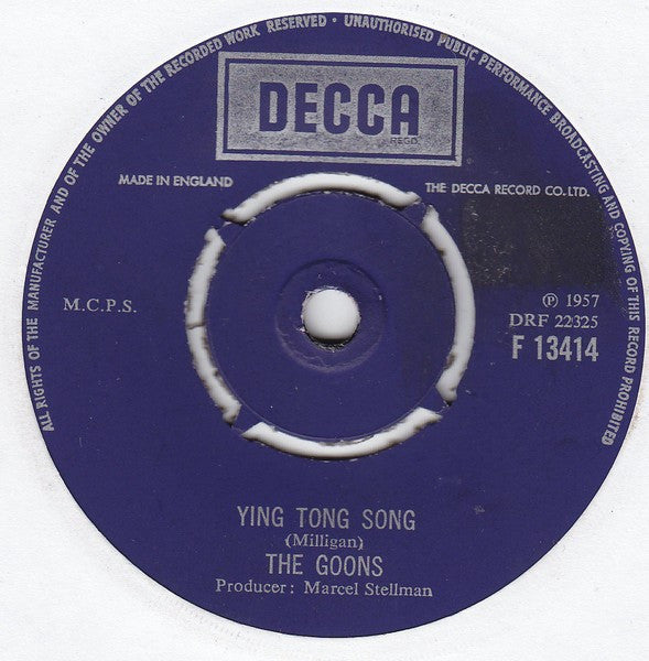 The Goons : Ying Tong Song (7", Single, RE)