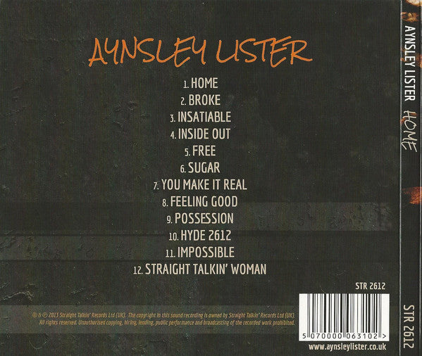 Aynsley Lister : Home (CD, Album, Dig)