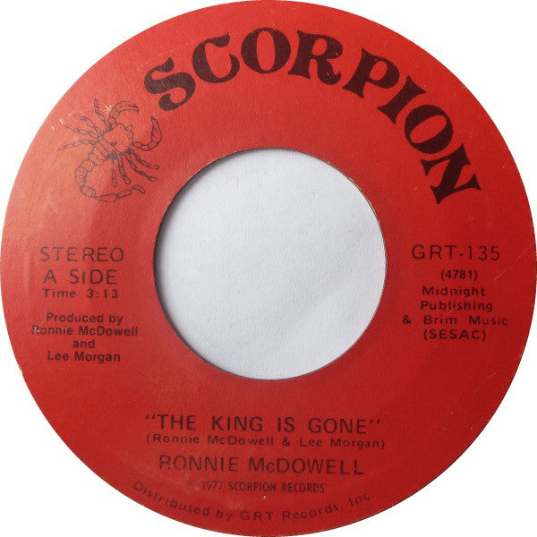 Ronnie McDowell : The King Is Gone (7")