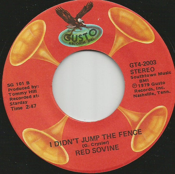 Red Sovine : Phantom 309 / I Didn't Jump The Fence (7")