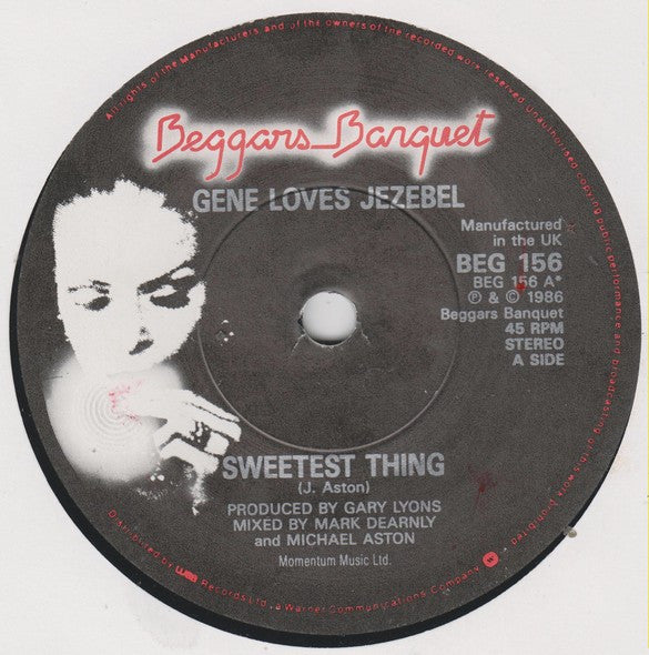 Gene Loves Jezebel : Sweetest Thing (7", Single)