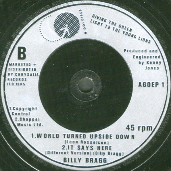 Billy Bragg : Between The Wars (7", EP)