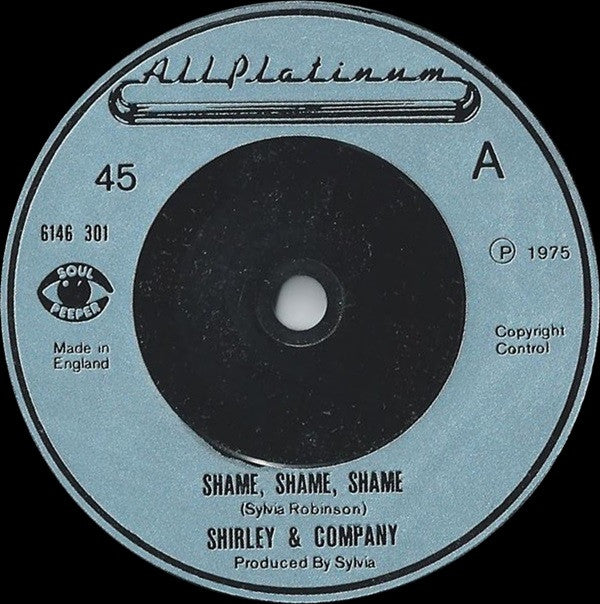 Shirley & Company : Shame, Shame, Shame (7", Single)