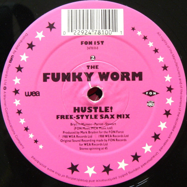 Funky Worm : Hustle ! (To The Music...) (12")