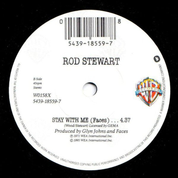 Rod Stewart : Ruby Tuesday (Alternate Version) - Limited Brits Edition (7")