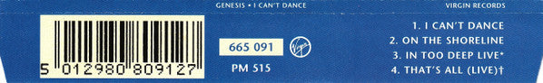 Genesis : I Can't Dance (CD, Maxi)