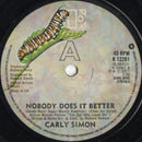 Carly Simon : Nobody Does It Better (7", Single)