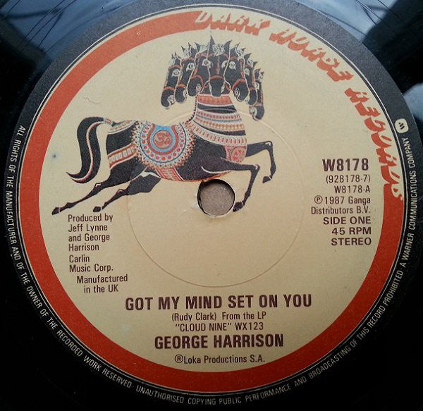 George Harrison : Got My Mind Set On You (7", Single, Pap)