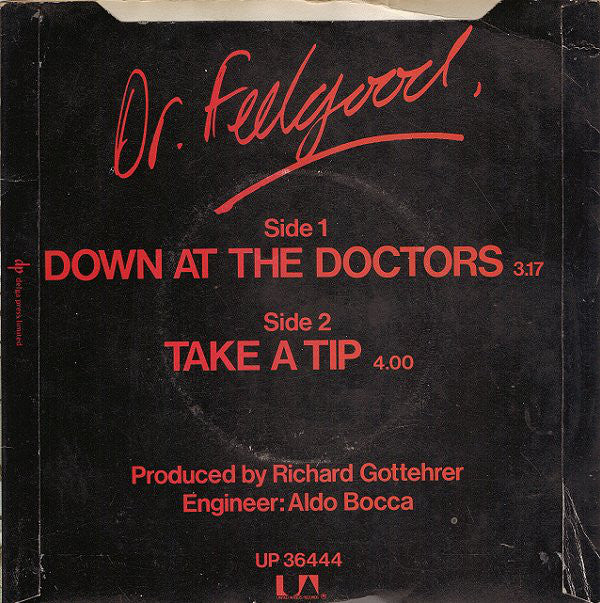 Dr. Feelgood : Down At The Doctors (7", Single)