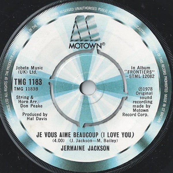 Jermaine Jackson : Let's Get Serious (7", Single)