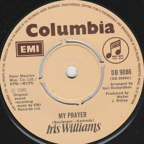 Iris Williams : My Prayer (7")
